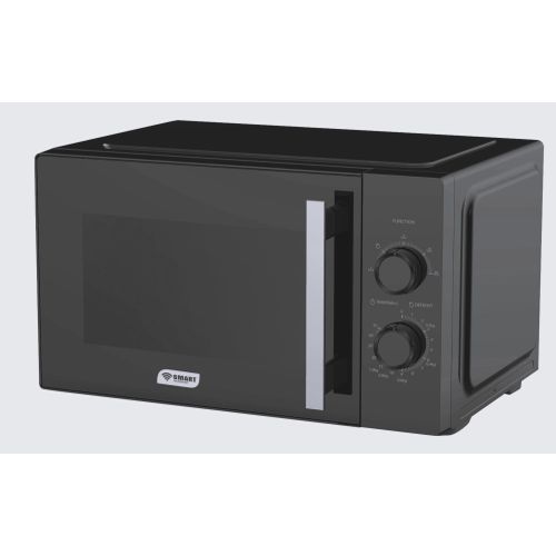 SMART TECHNOLOGY Four À Micro-Ondes Manuel STMW-25MB - 25L - 900W (Entrée 1400W) - 5 Niveaux De Puissance - Noir - Garantie 3 Mois