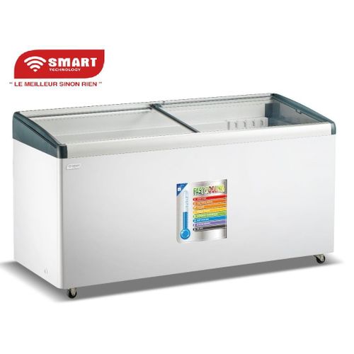 SMART TECHNOLOGY Congélateur Horizontal Vitré Smart (STCCV-617) – 510 Litres – Blanc – Garantie 12 Mois