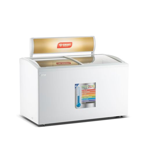 SMART TECHNOLOGY Congélateur Horizontal Vitré À Glace /Surgelé 415L_Modèle STCCV-441 -Blanc- Garantie 12 mois.