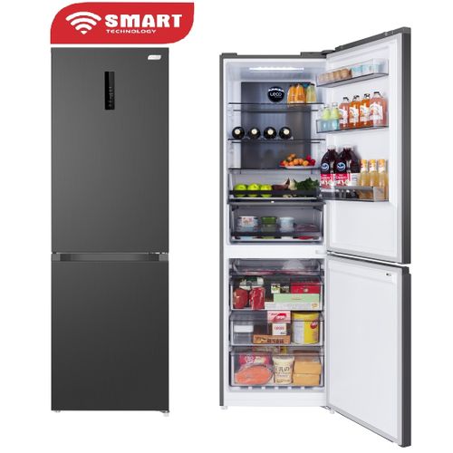 SMART TECHNOLOGY REFRIGERATEUR COMBINE SMART 402L (STCB-997M)- Inox - Garantie 12 Mois