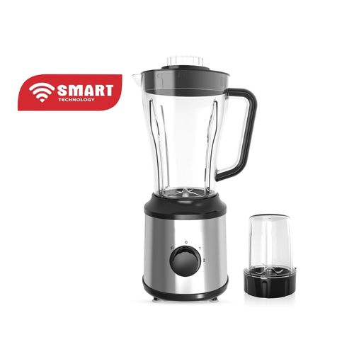 SMART TECHNOLOGY Blender Multifonctions (STPE-8034P) Avec Bol Incassable Résistant à L'eau /Moteur En Cuivre Pur- 600 W - 1.8 L-  Gris / Garantie 3