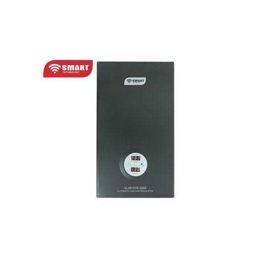 SMART TECHNOLOGY Stabilisateur Mural Automatique SMART (AVR-3000WVA)-Gris- Garantie  7 Mois