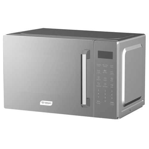SMART TECHNOLOGY Four À Micro-Ondes Avec Grill STMW-30MS-G - 30L - 900W (Grill 1000W) - Contrôle Tactile - 11 Niveaux De Puissance - Gris - Garantie 3 Mois