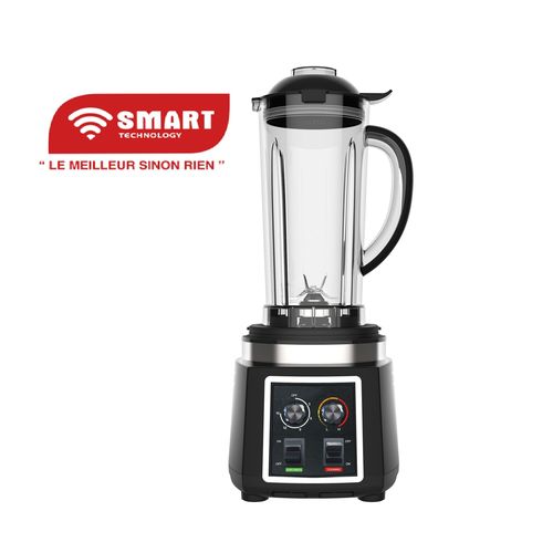 SMART TECHNOLOGY Blender Multifonction – STPE-8037P – Capacité 3.0 Litres – 800W – Bol Incassable PC – Moteur Haute Vitesse –Gris/Noir (Garantie 3 Mois)