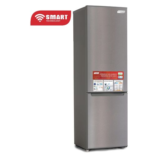 SMART TECHNOLOGY Réfrigérateur Combiné DFRST 3 Tiroirs 290L(STCB-407M) - Gris/ Garantie 12 Mois