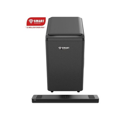 SMART TECHNOLOGY Barre De Son Modèle STHA-1005W (6.1ch - 500W) - USB / Bluetooth / Entrée AUX / HDMI (ARC) / Optique, Avec Télécommande- Noir- Garantie 3 Mois