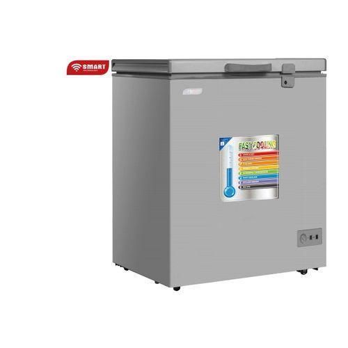 SMART TECHNOLOGY Congélateur Horizontal Smart Couleur Gris - Avec Vitre 131L(STCC-200V)/ 12 Mois de Garantie