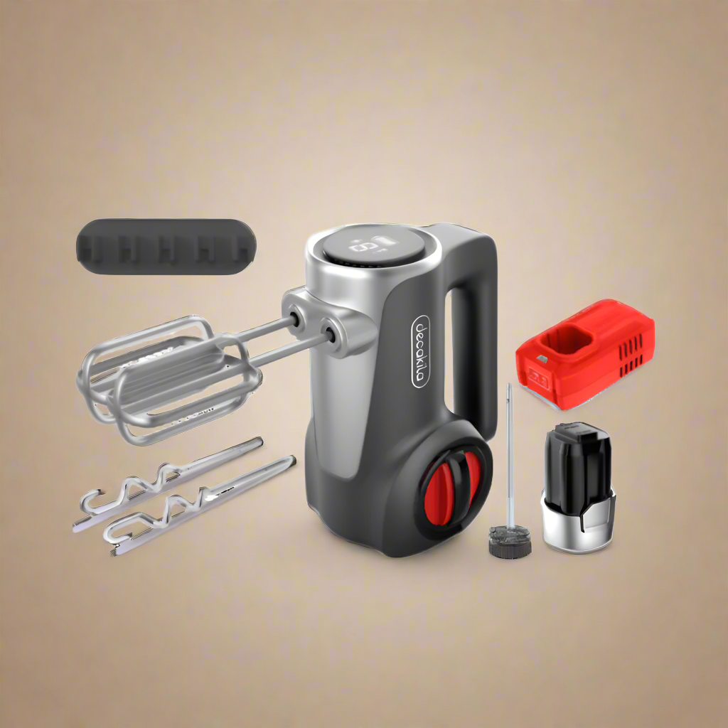 Batteur à main rechargeable sans fil Decakila 7 vitesses 125W-1