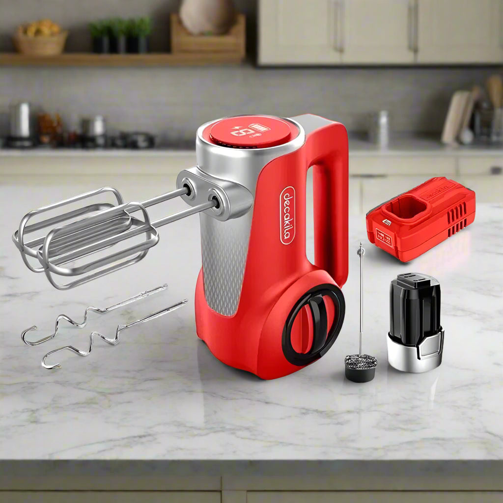 Batteur à main rechargeable sans fil Decakila 7 vitesses 125W-2