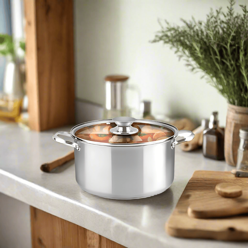 Cocotte en acier inoxydable Decakila 5,9 L - KMEP043M-2