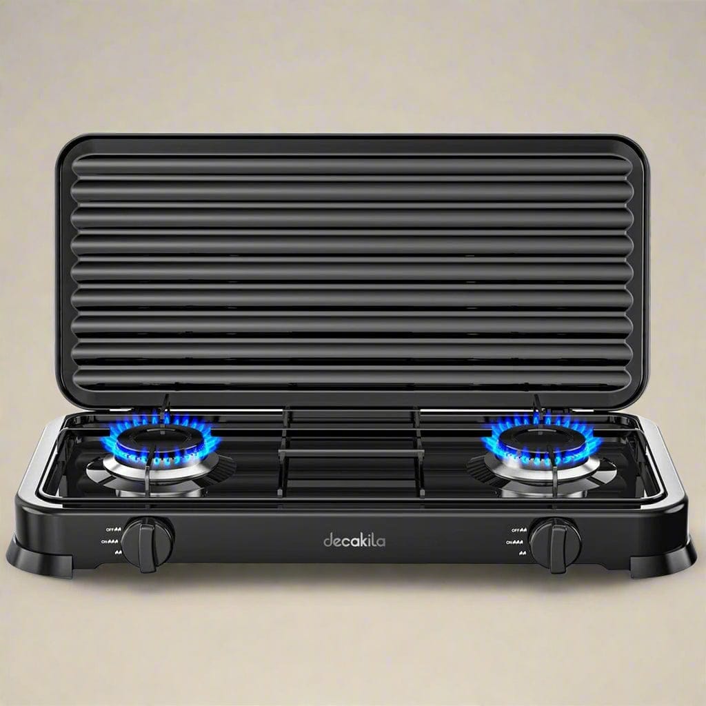 Cuisinière à gaz à double brûleur Decakila - KMGS008B-1