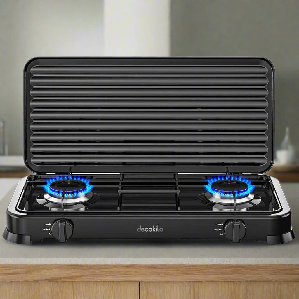 Cuisinière à gaz à double brûleur Decakila - KMGS008B-2