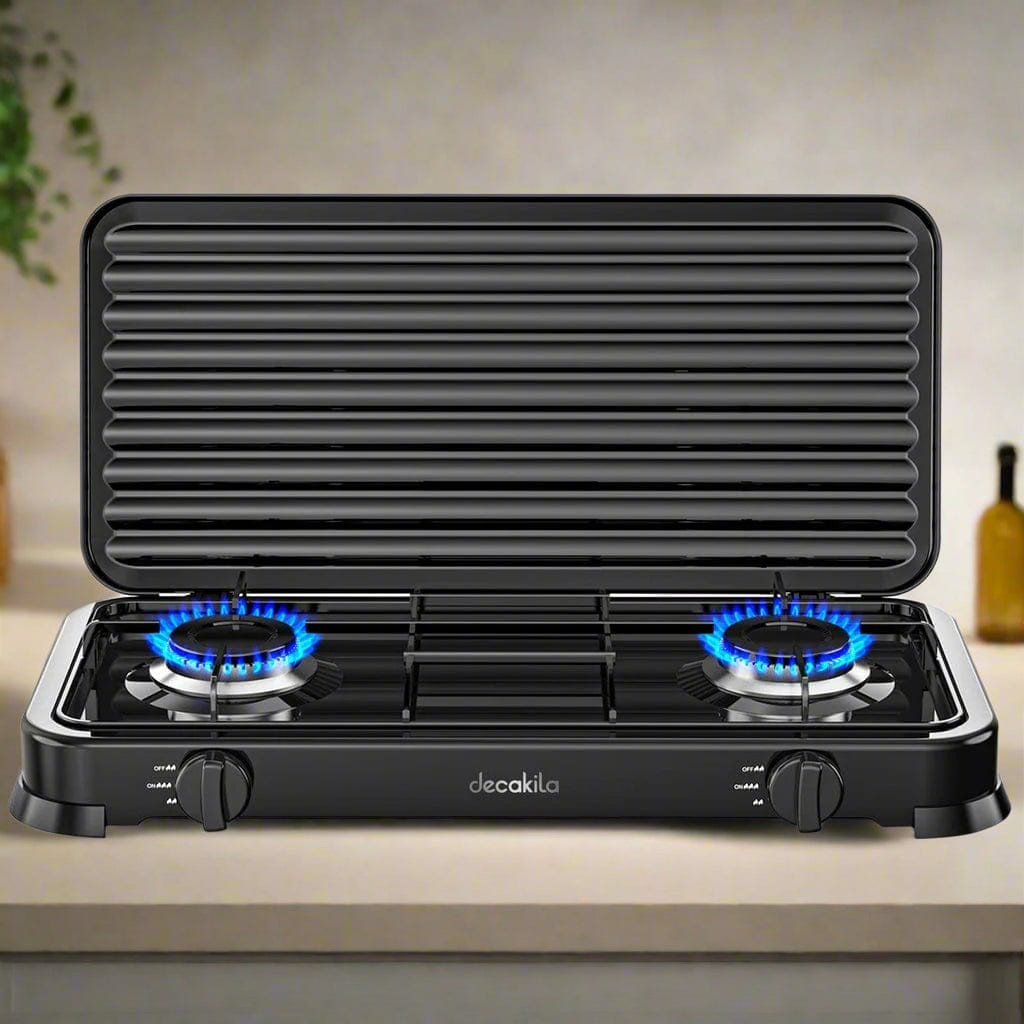 Cuisinière à gaz à double brûleur Decakila - KMGS008B-3