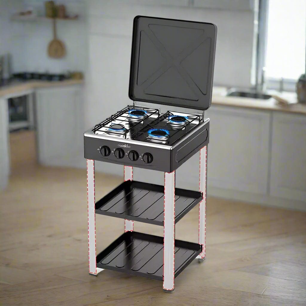 Cuisinière à gaz à quatre brûleurs Decakila avec étagère - KMGS018B-3
