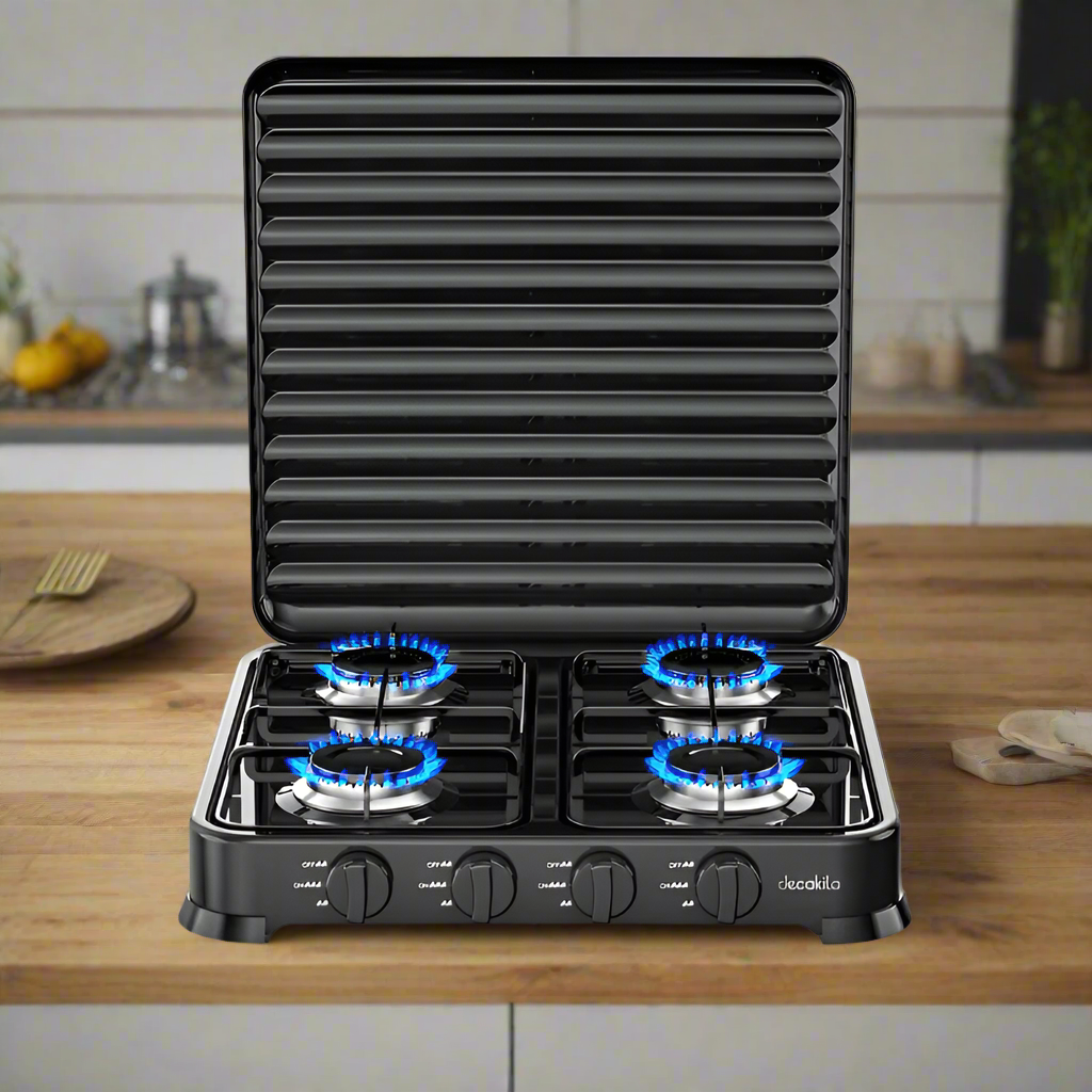 Cuisinière à gaz à quatre brûleurs Decakila - KMGS010B-2