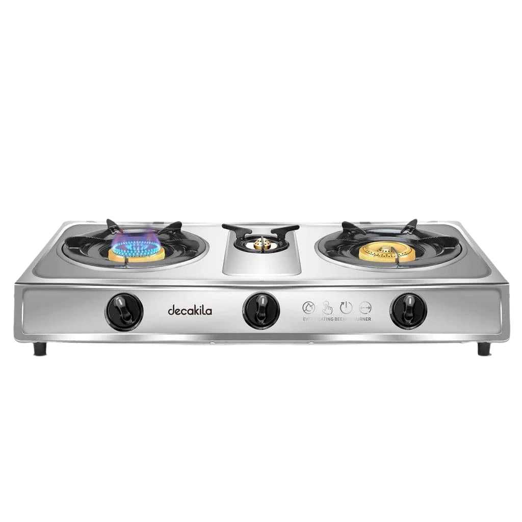 Cuisinière à gaz de table à triple brûleur Decakila - KMGS014M