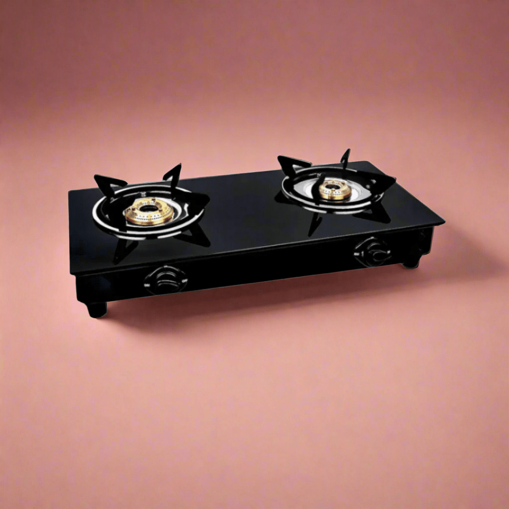 Cuisinière à gaz de table en verre à double brûleur Decakila - KMGS043B-1