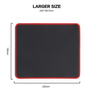 Tapis de Souris Haute Qualité Noir/Rouge – Confort et Performance