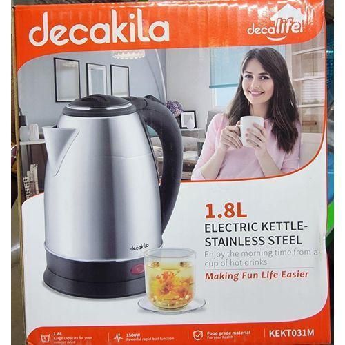 Decakila Bouilloire en acier inoxydable 1,8L KEKT031M-1