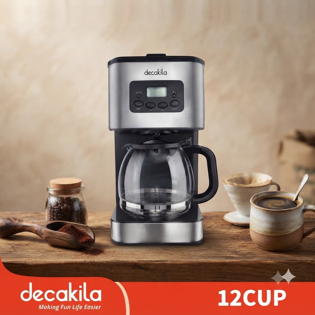 Decakila Cafetière Goutte À Goutte 1.5 L/ 900w (12 Tasses) / KECF008M