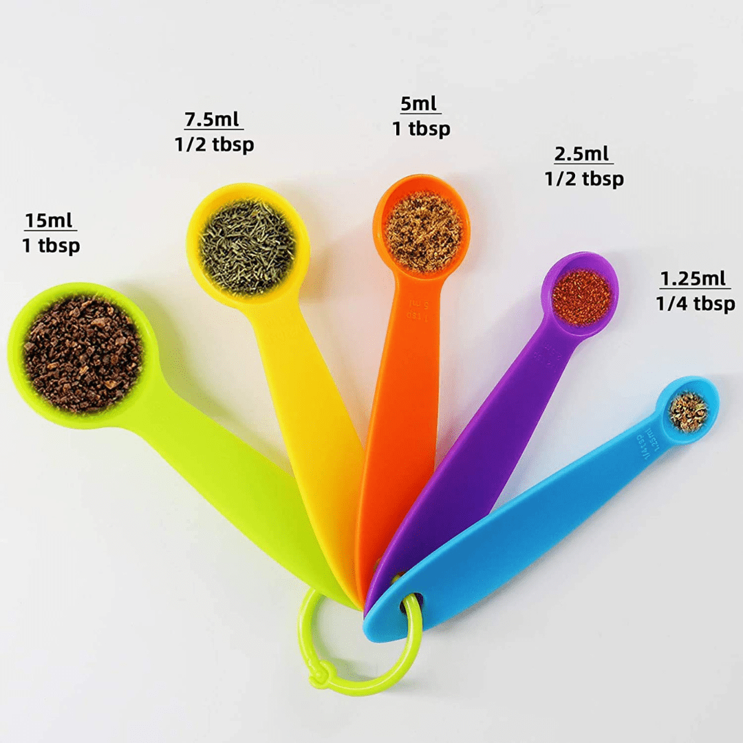 Decakila Cuillère à mesurer en plastique 5 pièces - KMTT070B-3