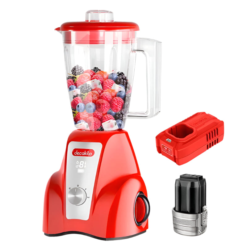 Mixeur sur socle sans fil Decakila 1,5 L 16 V - KEJB051R & KEJB051B