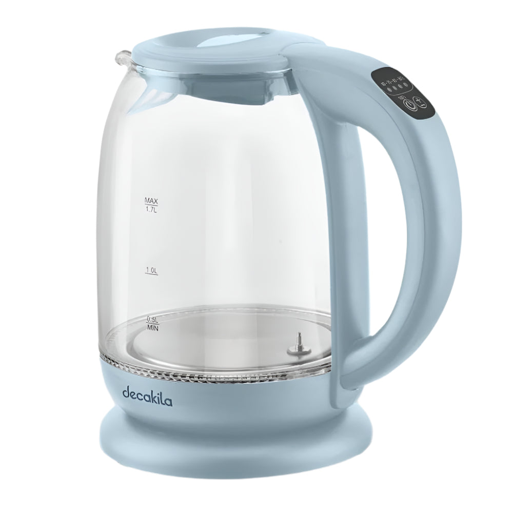 Bouilloire électrique en verre Decakila 1,7 L à ouverture facile 2200 W - KEKT019L