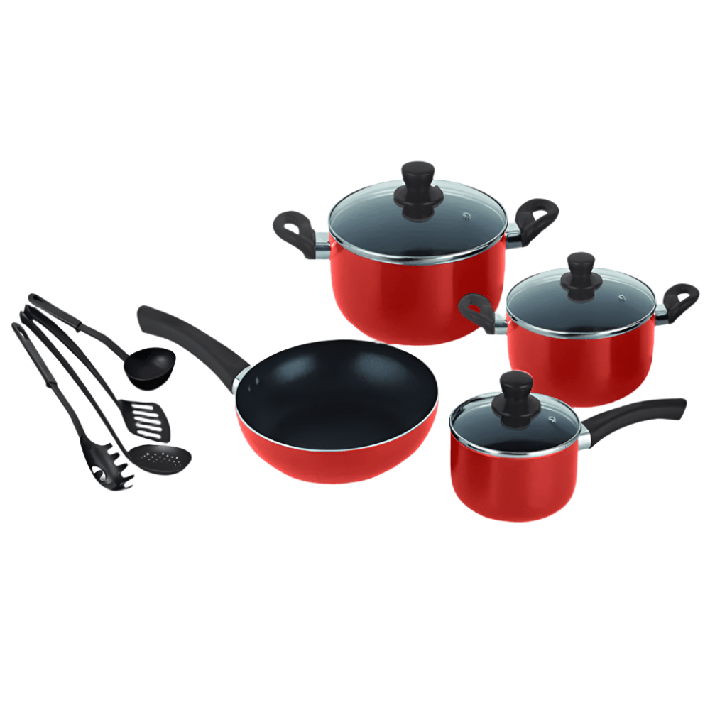 Batterie de cuisine antiadhésive Decakila 8 pièces - KMEP006B