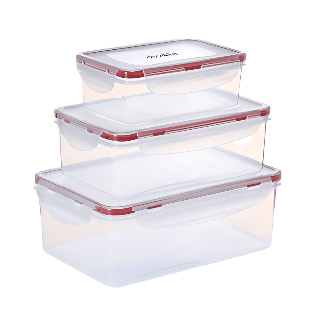 Ensemble de 3 contenants de conservation des aliments Decakila - KMTT123W
