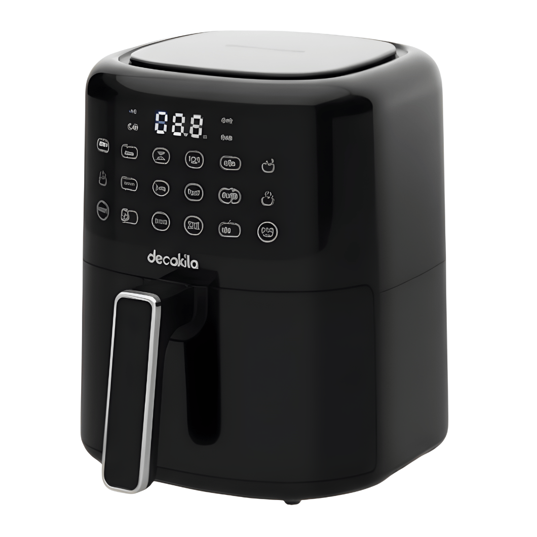 Friteuse à air numérique noire Decakila 4,5 L 1400 W - KEEC100B