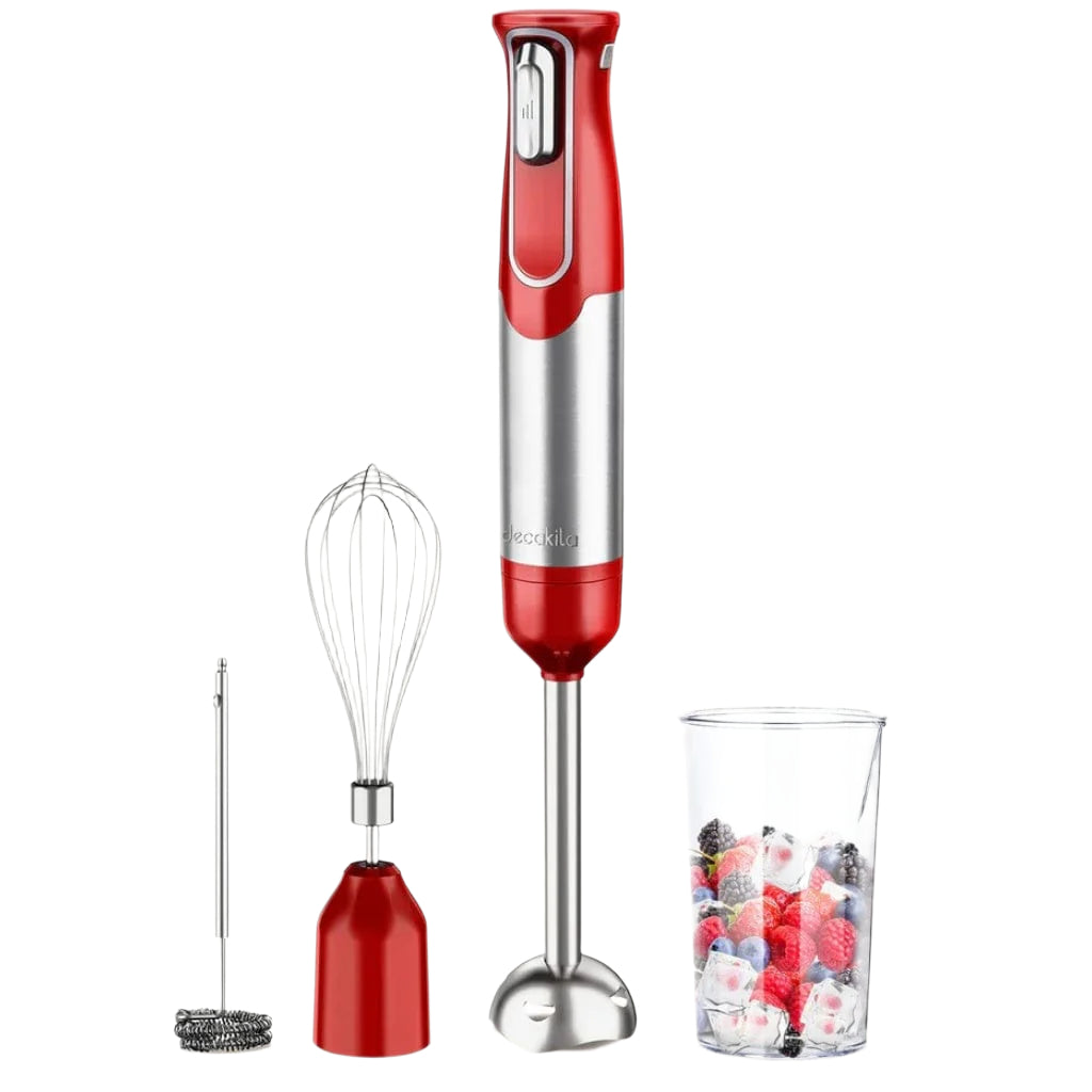 Decakila Ensemble mixeur plongeant sans fil 5 en 1 100 W - KMJB021R & KMJB021B