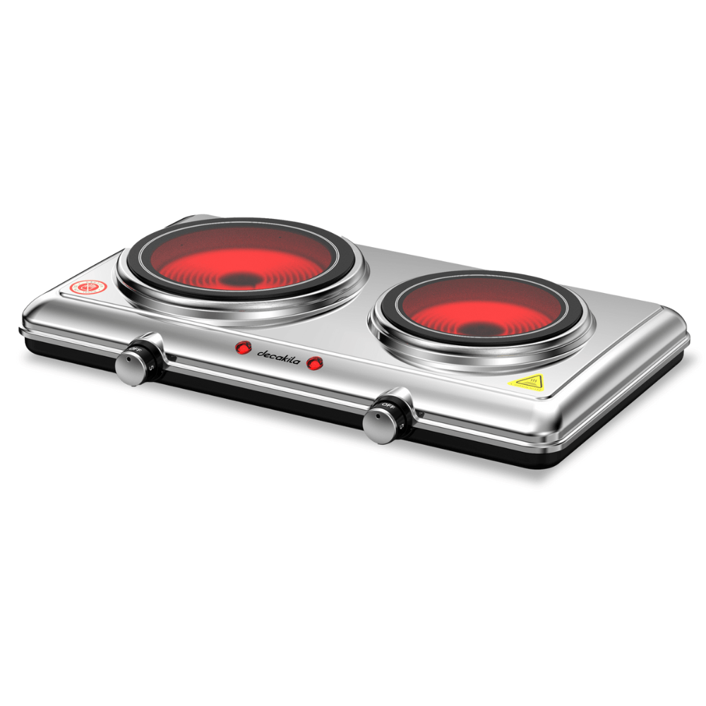 Plaque chauffante double céramique Decakila 1200W - KECC013M