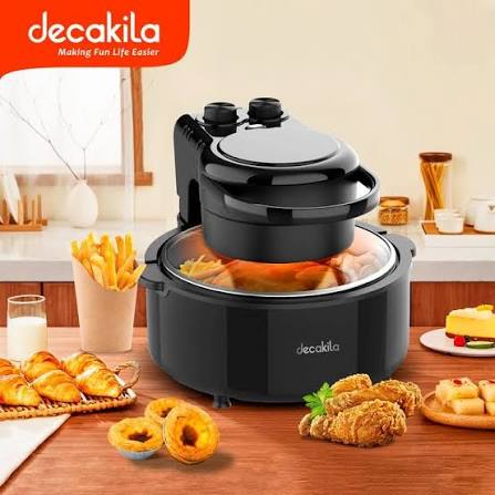 Decakila Friteuse àAir Digitale 2 pièces - 5 Litres Noir KEEC045B