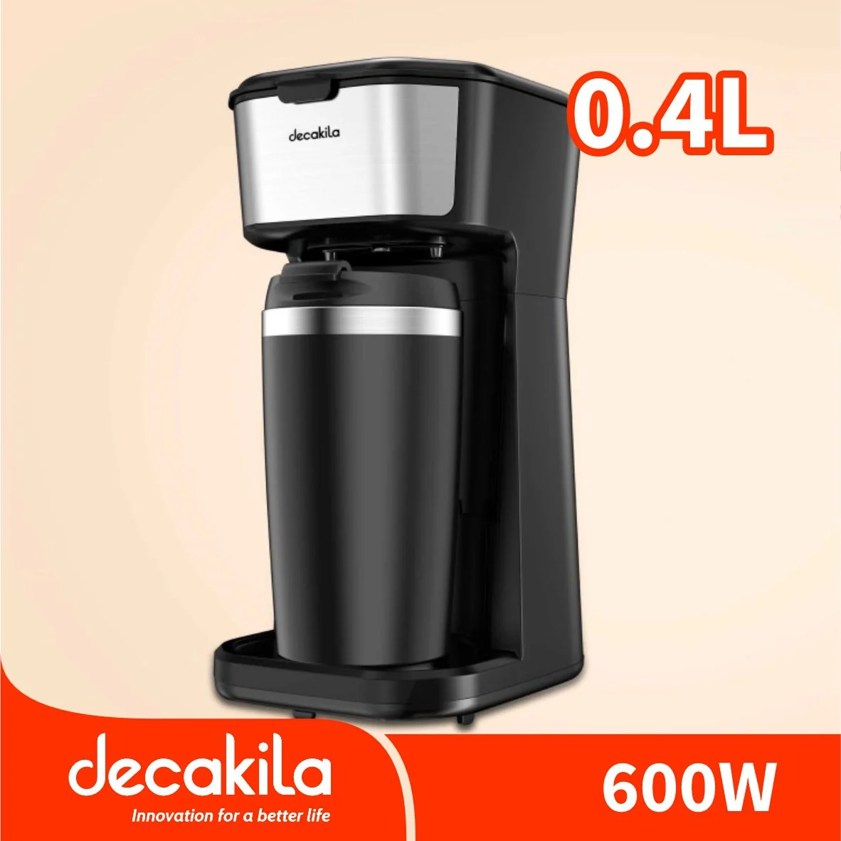 Decakila machine à café filtre individuelle 600W - KECF002B-1