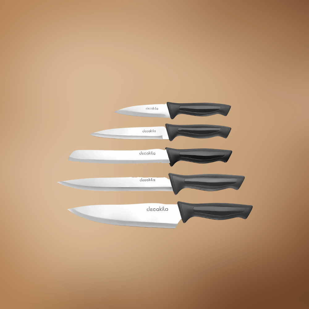 Ensemble de couteaux de cuisine Decakila 5 pièces - KMTT110B-1