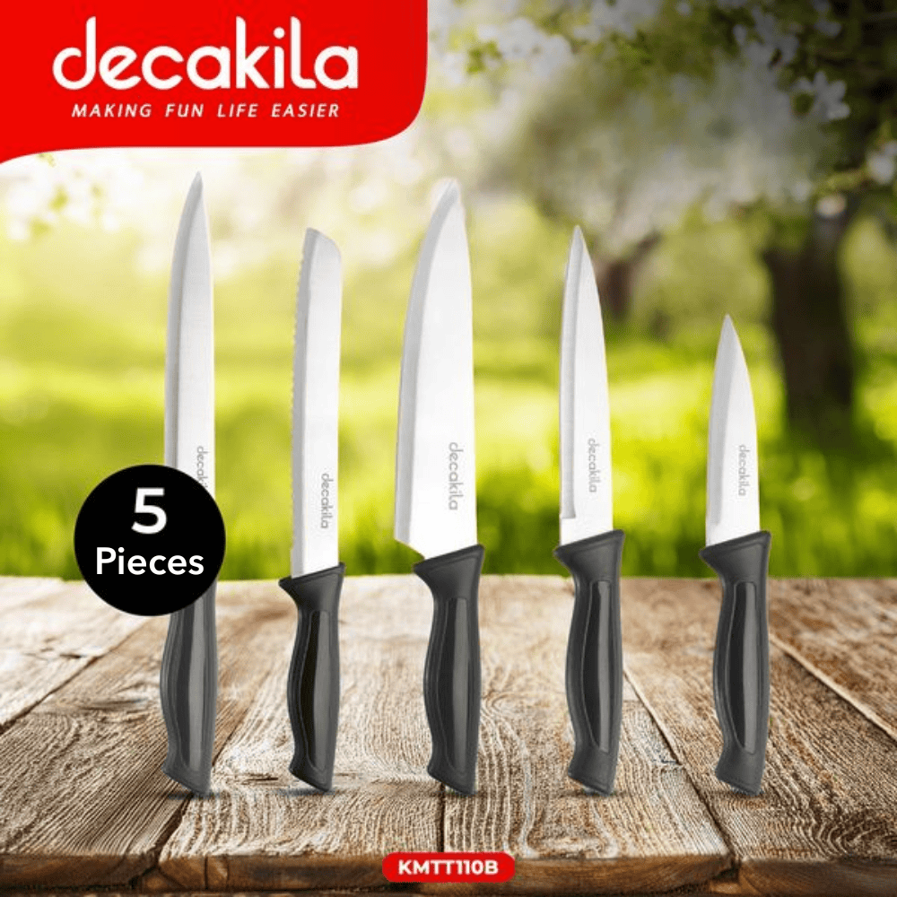 Ensemble de couteaux de cuisine Decakila 5 pièces - KMTT110B-2
