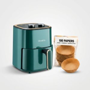 Friteuse à air Decakila 3,5L 1400W + 100 papiers cuissons Antiadhésif - KEEC036V
