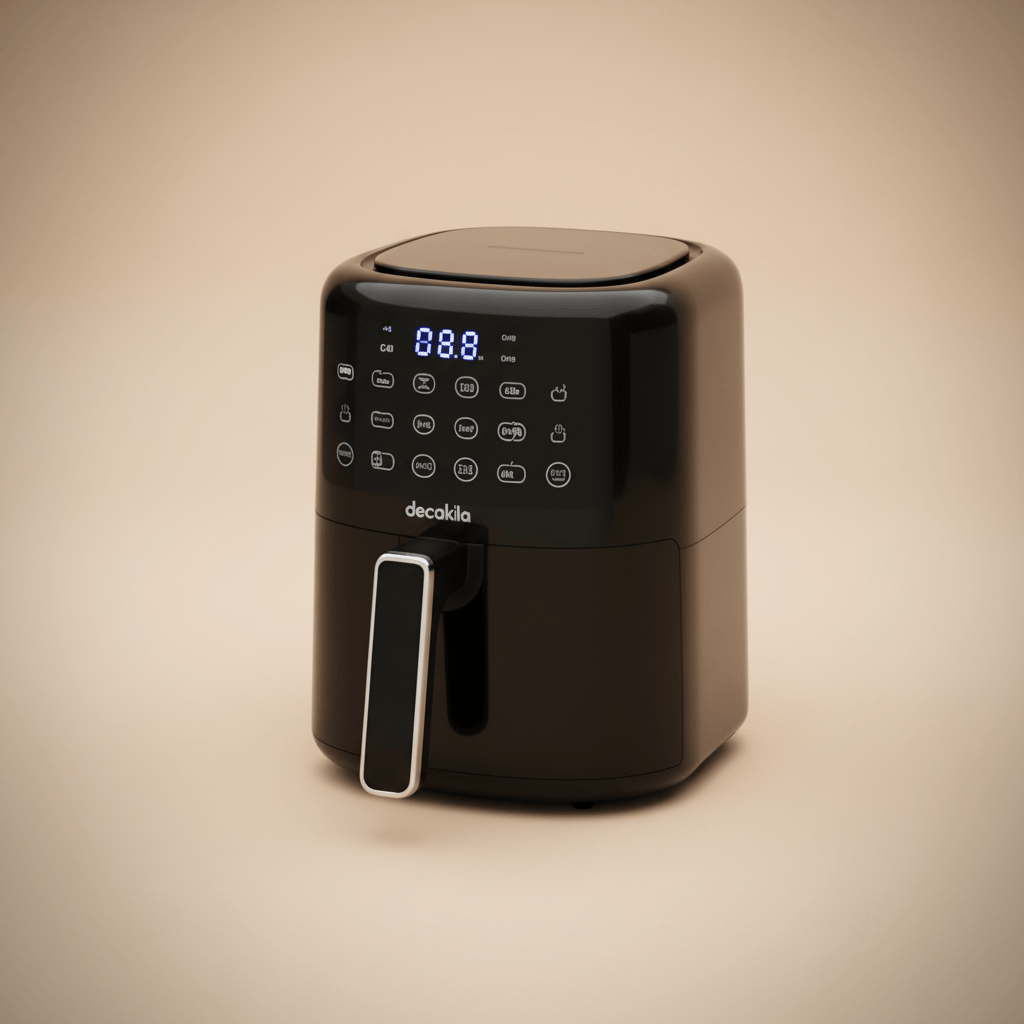 Friteuse à air numérique noire Decakila 4,5 L 1400 W - KEEC100B-1