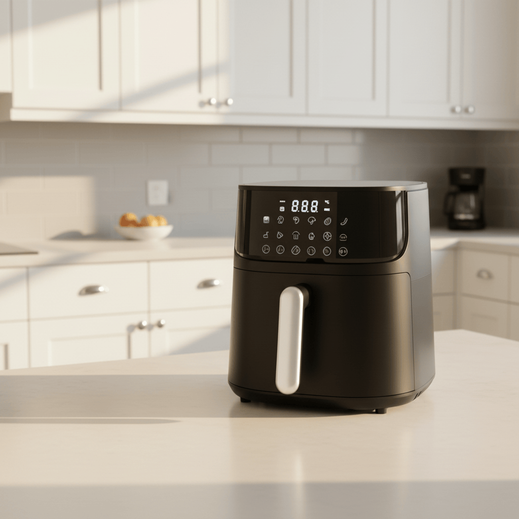 Friteuse à air numérique noire Decakila 5,5 L 1500 W - KEEC102B-2