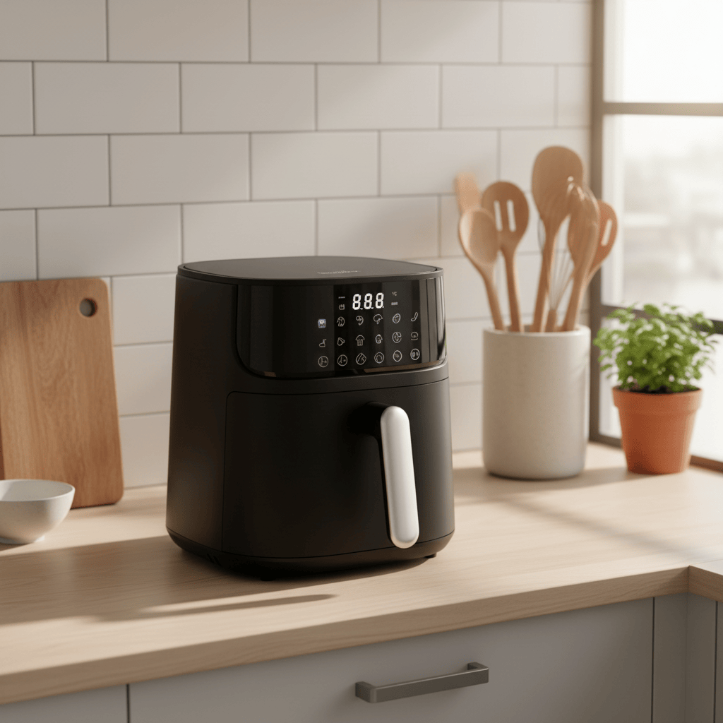 Friteuse à air numérique noire Decakila 5,5 L 1500 W - KEEC102B-3
