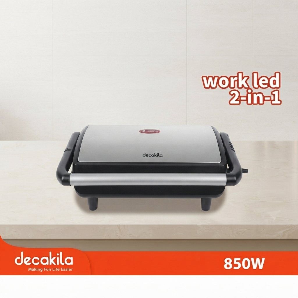 Grill de contact/sandwichs, paninis et autres grillades Decakila  - 850W - KEEC049M-1
