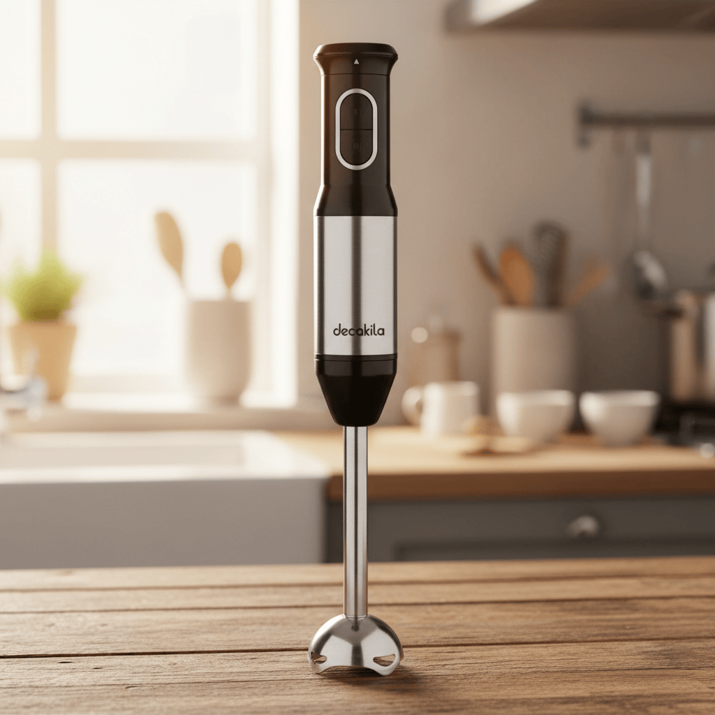 Mélangeur plongeant 2 en 1 Decakila avec tige de mélange en acier inoxydable et contrôle de vitesse variable 1200 W – KEJB039M-2