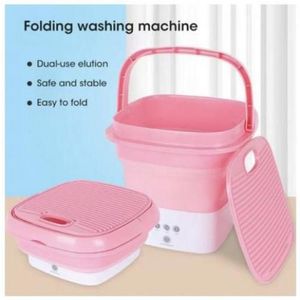 Mini Lave Linge Portable Pliable - Rose