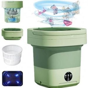 Mini Lave Linge Portable Pliable - Vert