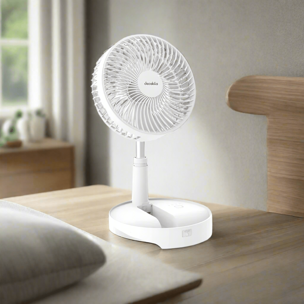 Mini ventilateur télescopique rechargeable Decakila - KMFC014W-2