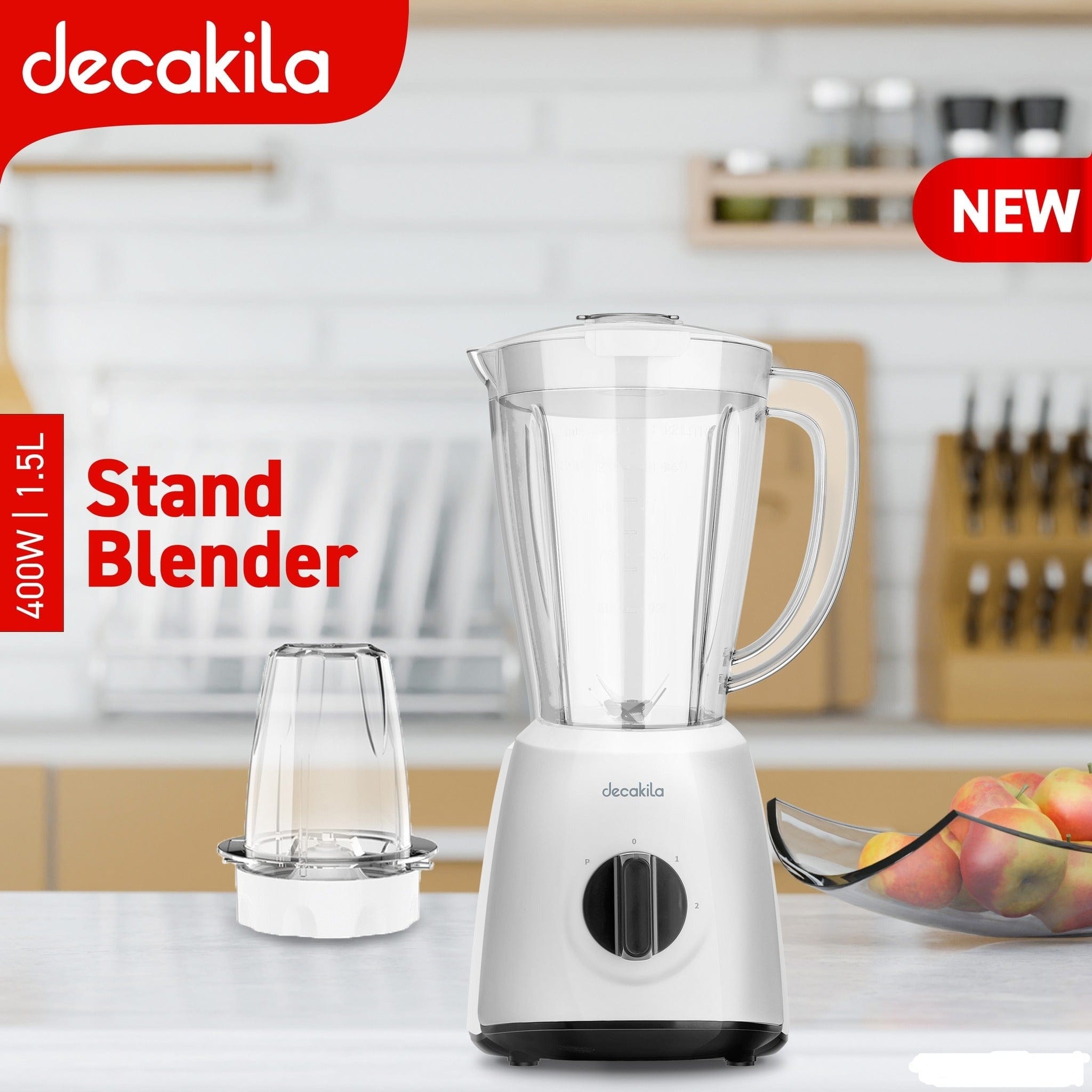 Mixeur sur socle Decakila 1,5 L 400 W - KEJB034W-2