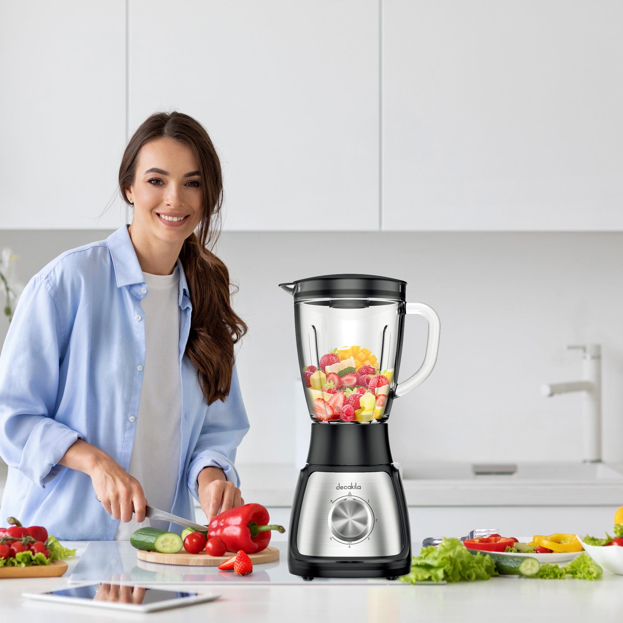 Mixeur sur socle Decakila 1,5 L 650 W - KEJB045B-2
