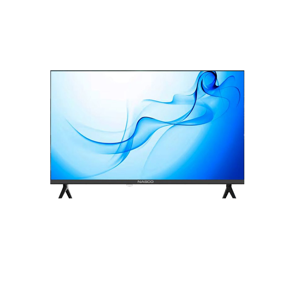 Nasco TV LED Slim 32" - Décodeur Intégré - HD - Régulateur de tension - HDMI - USB - VGA - Noir - Garantie 12 Mois