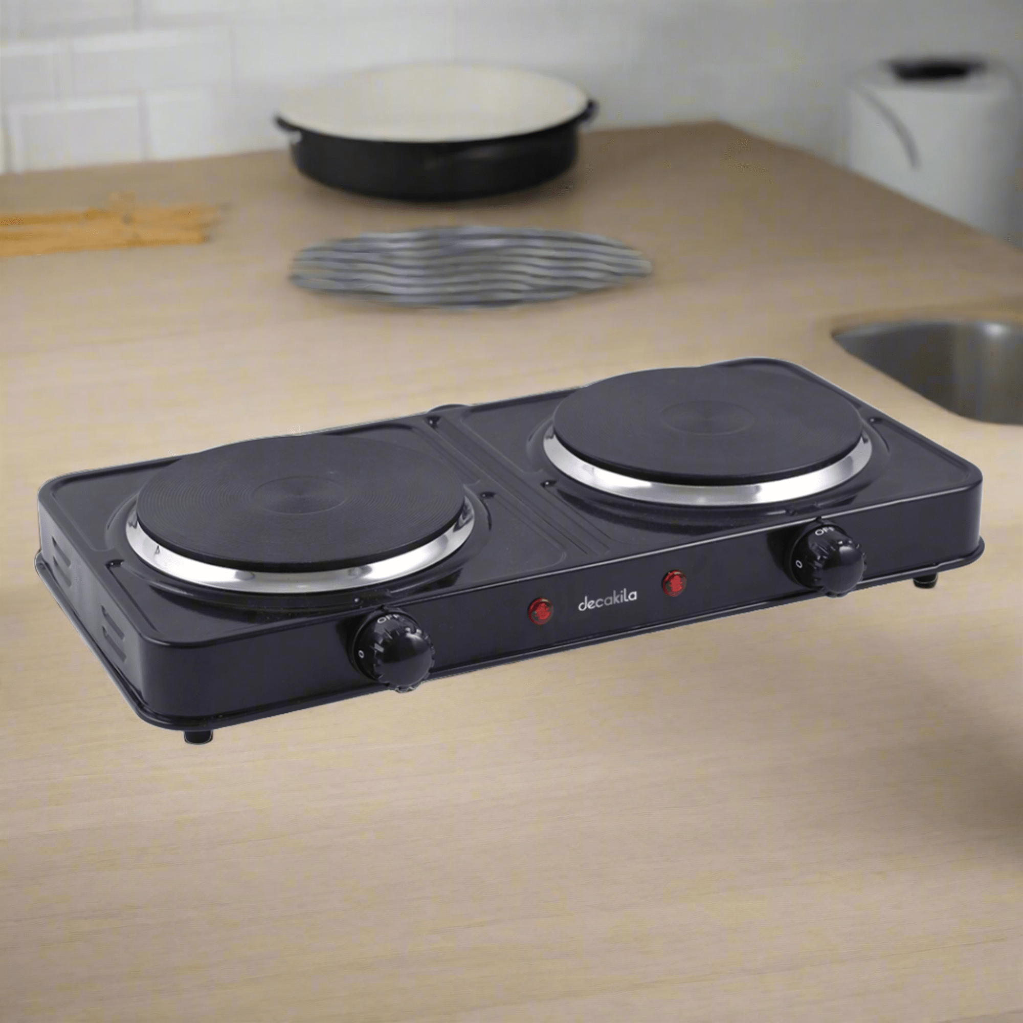 Plaque chauffante double Decakila 2000W - KECC005B-2