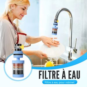 Robinet filtre de cuisine, robinet pivotant à 360°, rallonge de robinet à double mode